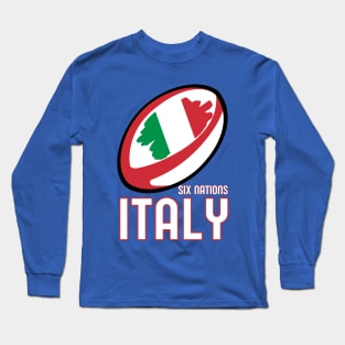 Italy Rugby Six Nations Long Sleeve T-Shirt